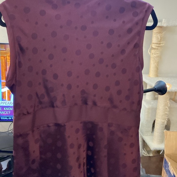 NWOT Attention Purple side zip SEXY Satin Blouse L - Picture 5 of 7